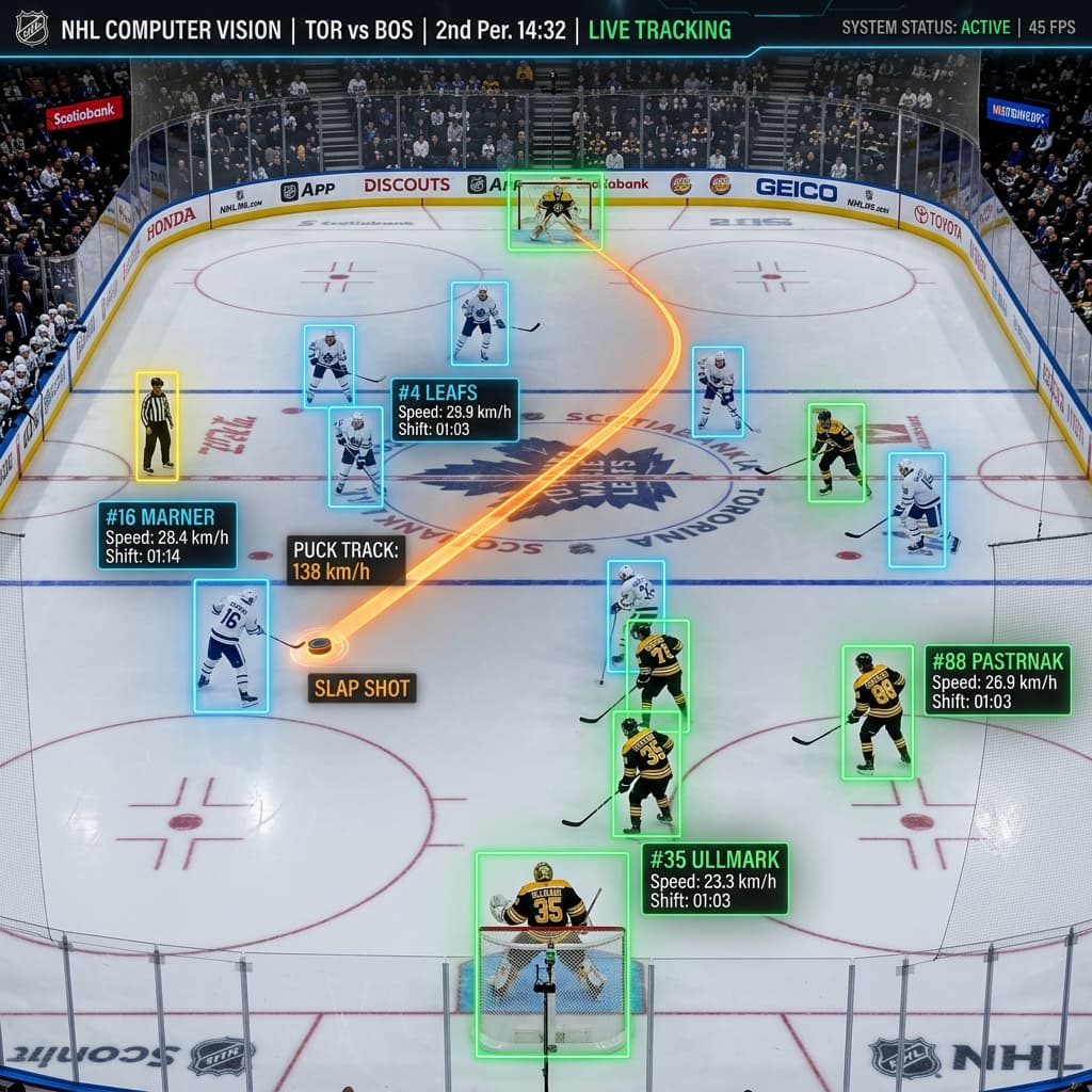 Ice Hockey Computer Vision: Player and Puck Tracking AI in the NHL (2026)