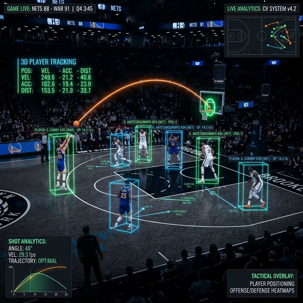 Basketball Computer Vision: Player Tracking, Shot Detection and AI in the NBA (2026)