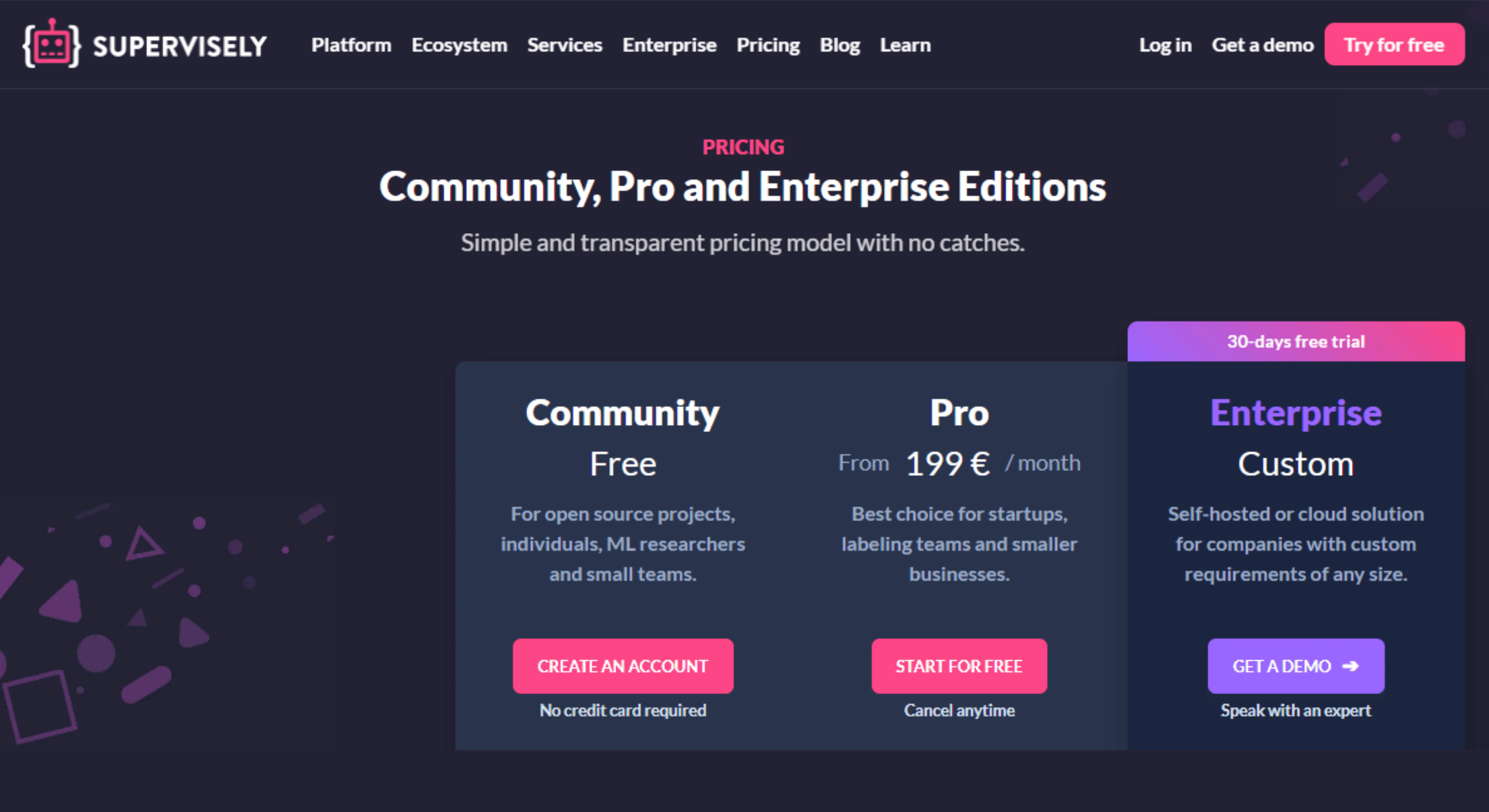 Supervisely pricing packages for self-hosted sports AI clusters